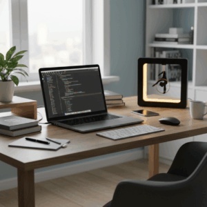 Luminária Quadrum ArteLuce Preto Tecido Acrobático